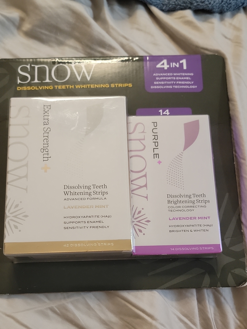 Snow Dissolving Teeth Whitening Strips - Lavender Mint - Pack